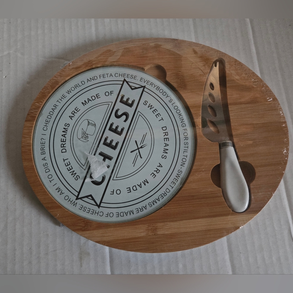 Sweet Dreams Are Made Of Cheese Cutting Board With Knife